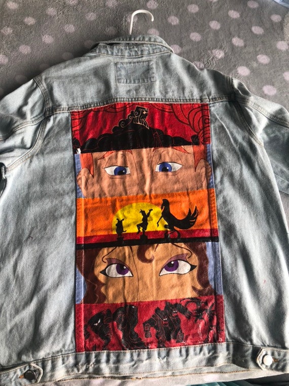 cartoon denim jacket