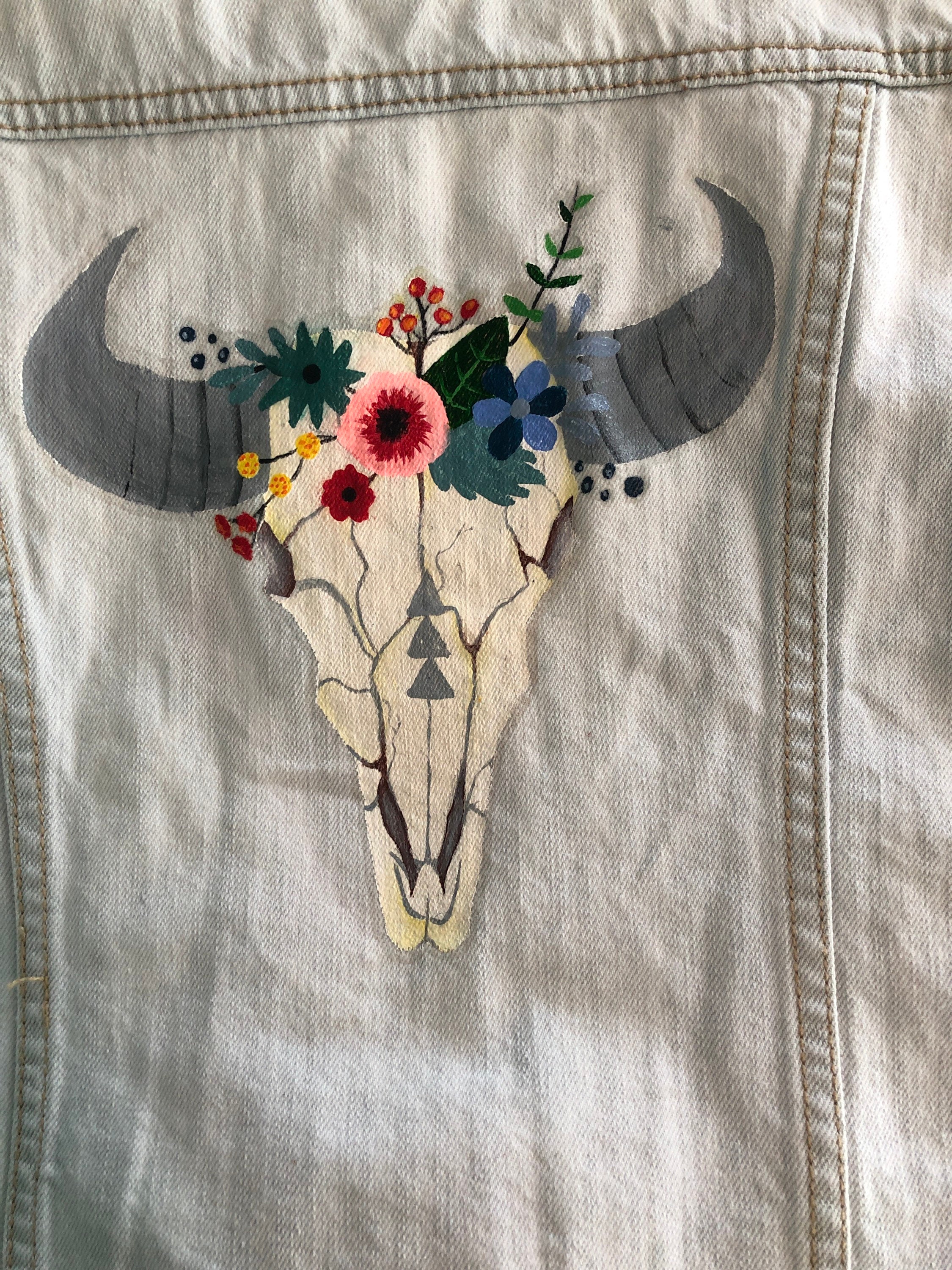 Found this amazing hand painted denim jacket on sale for 80$ : r