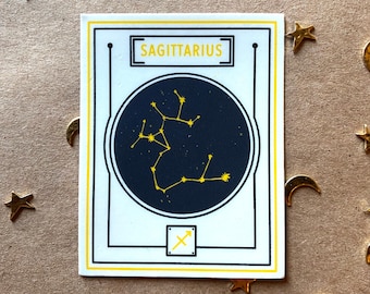 Sagittarius Constellation Sign Sticker | Sagittarius Sticker Zodiac