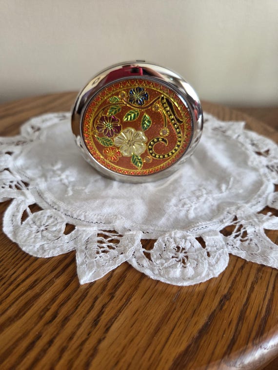 Cloisonne Double Mirror Compact - image 1