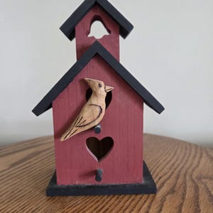 Small Wooden Birdhouse Decor