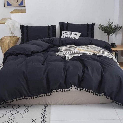 5 Piece Set Duvet Cover Tussled Boho Bedding Etsy