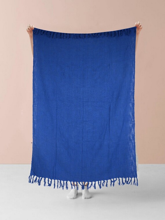 Light Blue Mud Cloth Hand Loomed Cotton Textile Authentic Hand Etsy