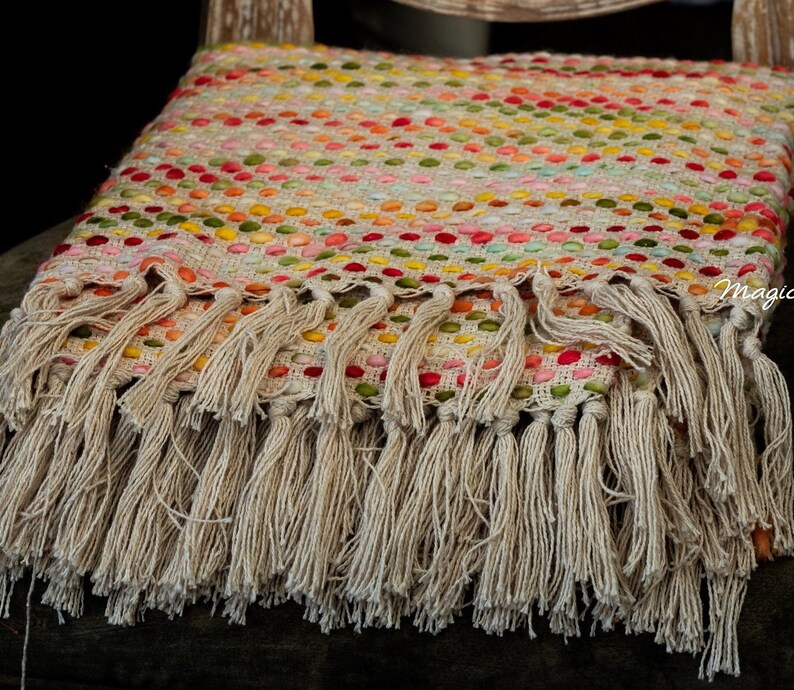 Hand Loomed Very Soft Cozy Blanket Bed Cover Washable Throw Etsy