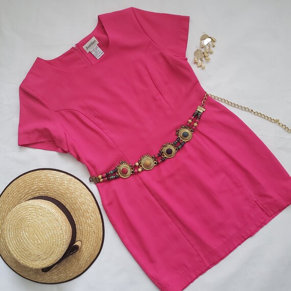 Hot Pink Vintage Mini Dress