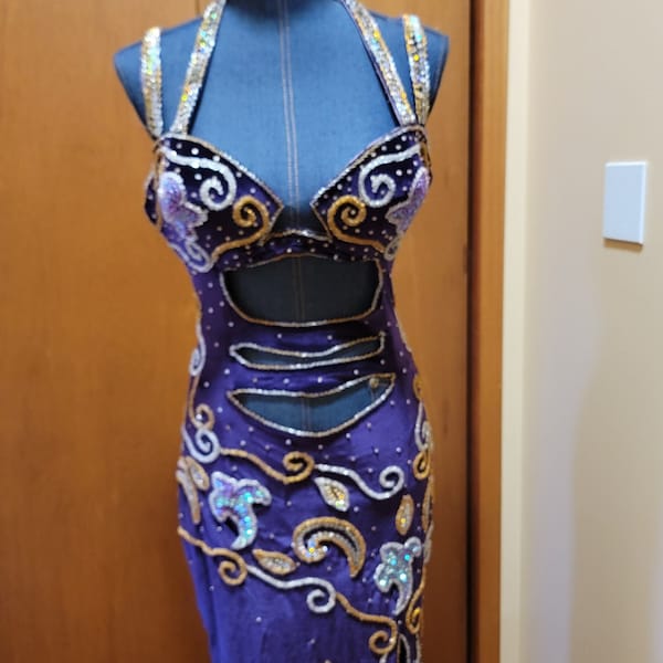 Purple Belly Dance Dress from Egypt