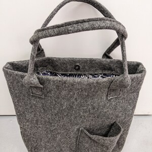 rPET (recycled PET) felt handbag