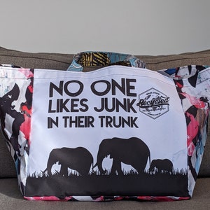 Tragetasche / Shopper „Elefant“ recycelt & einzigartig. Mehrere Farben erhältlich – Strandtasche / Einkaufstasche / Shopping / kein Plastik