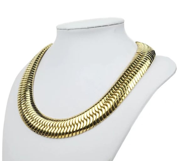 Italian 18K Herringbone Chain - Etsy 