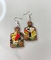 polymer clay earrings // Cheese Boards // Statement earrings // Food earrings // Charcuterie boards // foodie // miniature food 