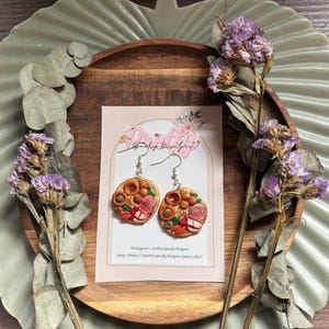 polymer clay Earrings // All The Trimmings // Food Earrings // Statement earrings // Christmas Earrings // Miniature food // Tiny food