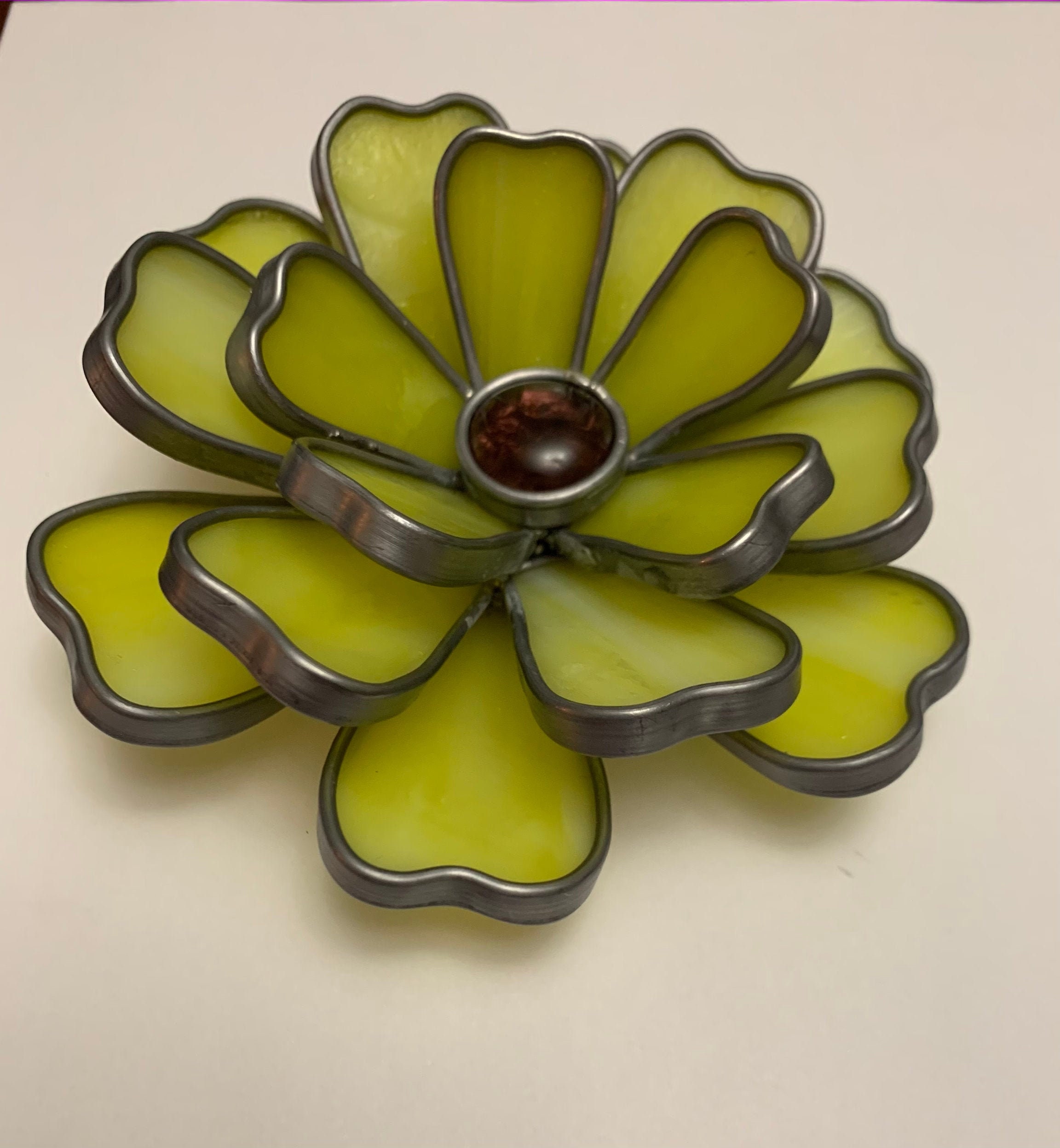 3D Stained Glass Flower Etsy UK