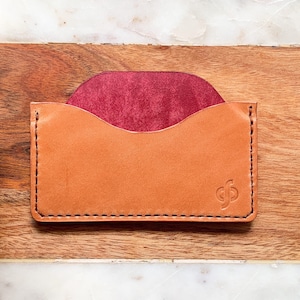 Wickett & Craig and Maya Leather Cardholder | Handgefertigte schlanke minimalistische Geldbörse | Hochzeitstag | Herren Kartenhalter | Damen Geldbörse