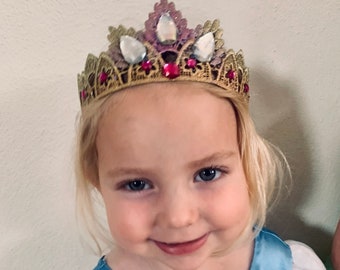 Rapunzel Couronne Raiponce Fete Rapunzel Diademe Couronne Etsy