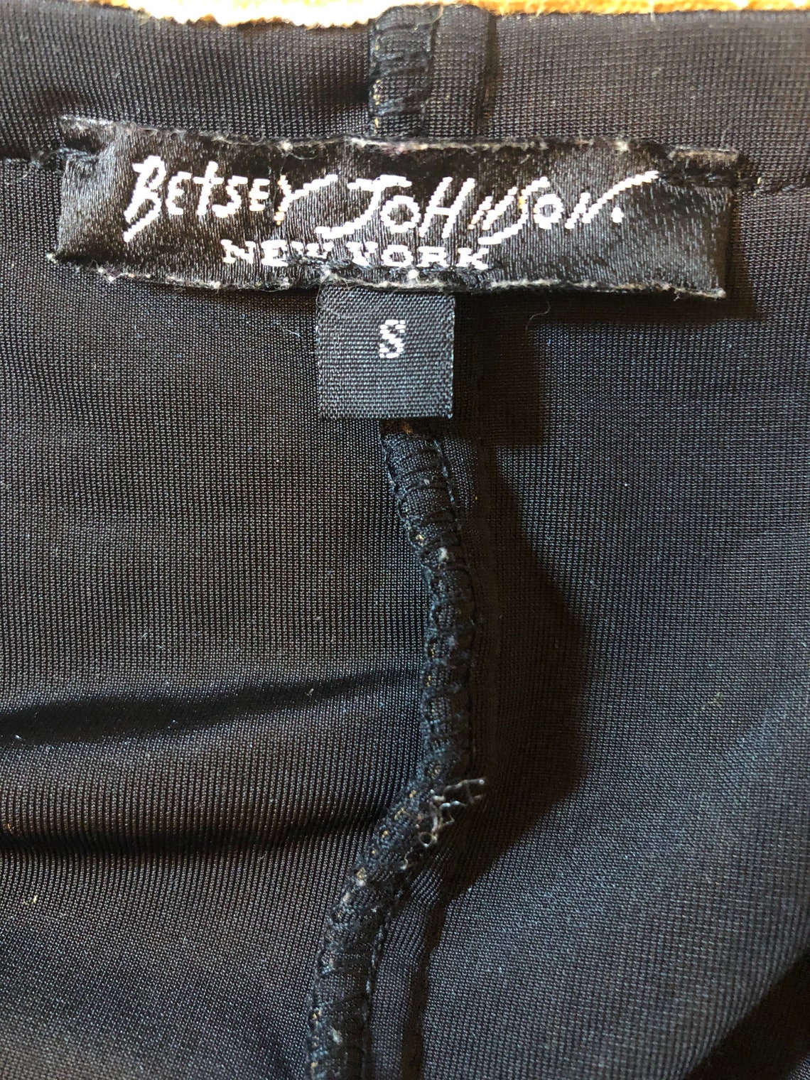 Vintage Betsey Johnson New York Label Black Velvet Fur Trim | Etsy