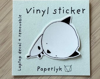 cute cat vinyl sticker / laptop decal