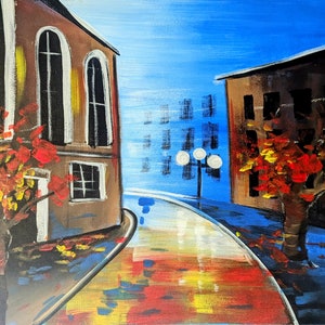 Rainy Night Painting