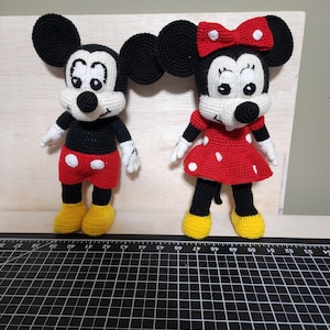 Mickey and Minnie Mouse dolls