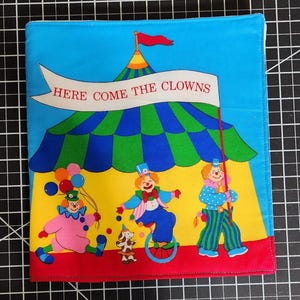 Here come the Clowns Cloth Book