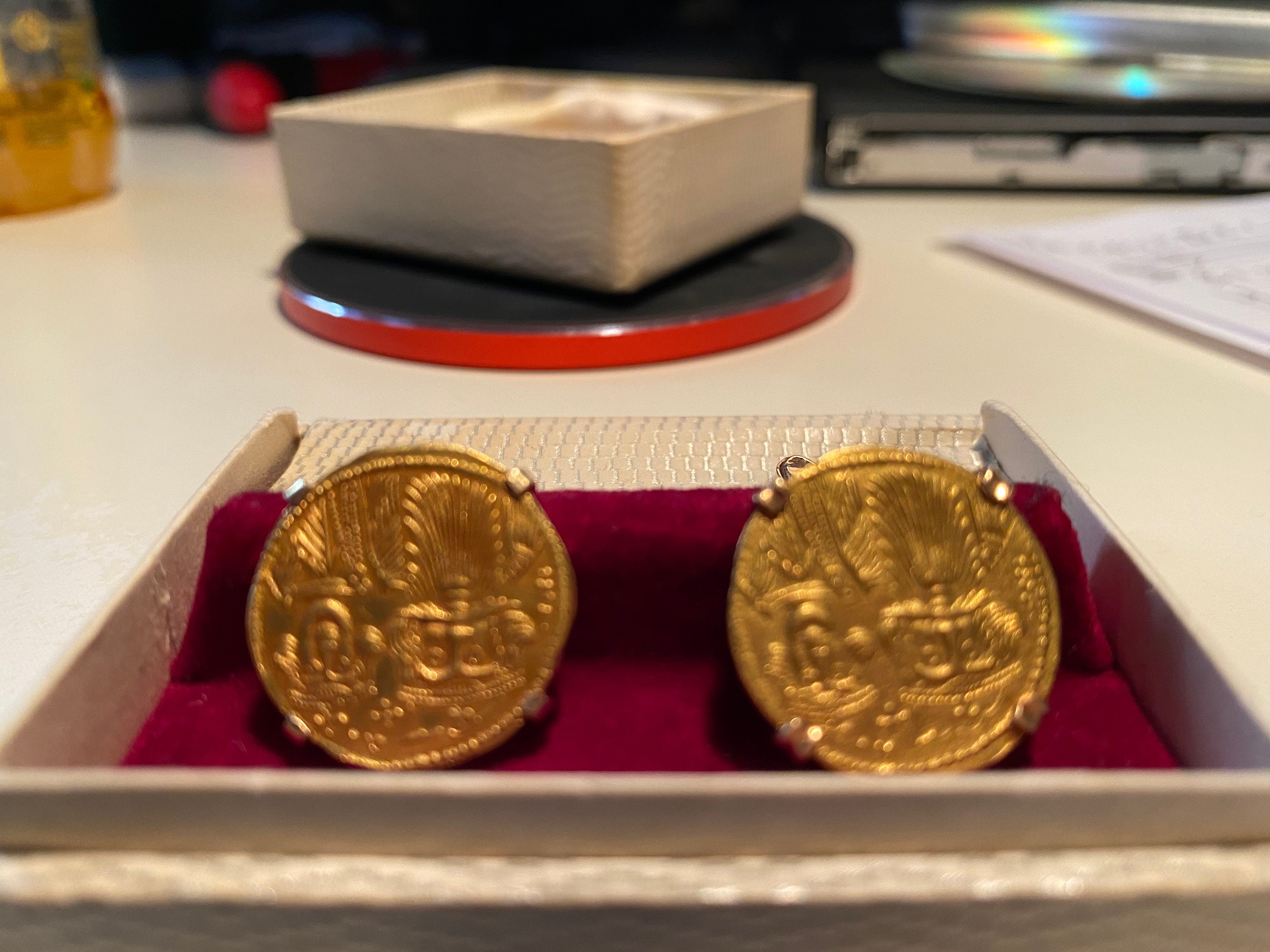 Gold Cufflinks Antique Victoria Conor Etsy