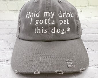 dog walking hat