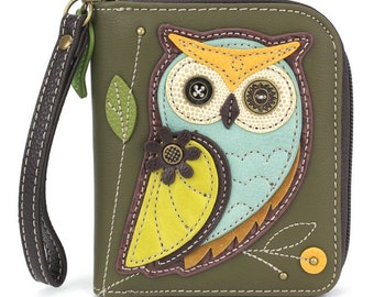 Embossed owl coin purse  Pink leather wallet, Brown leather wallet, Owl  coin purse