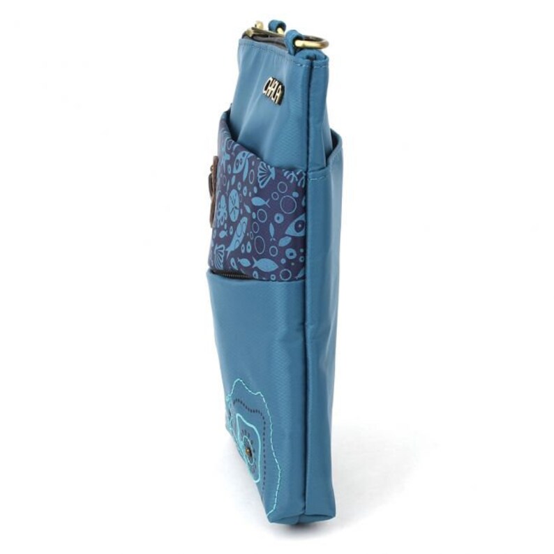 Convenient RFID Protected Lightweight Cute Compact Sea Turtle Cellphone CrossbodyPouchOver the Shoulder Purse with Adjustable Strap.