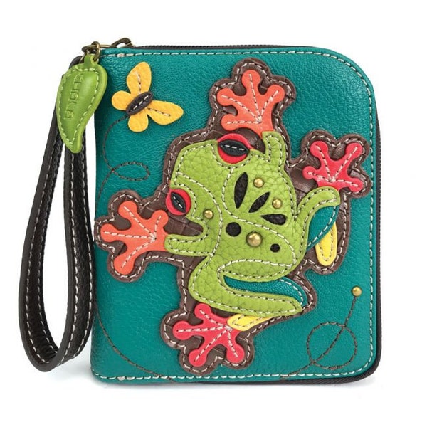 Frog Wallet, Wristlet | Frog Handbag, Crossbody, Purse, Shoulder Bag Accessory | Cute Frog Wallet | Travel Wallet | Vegan