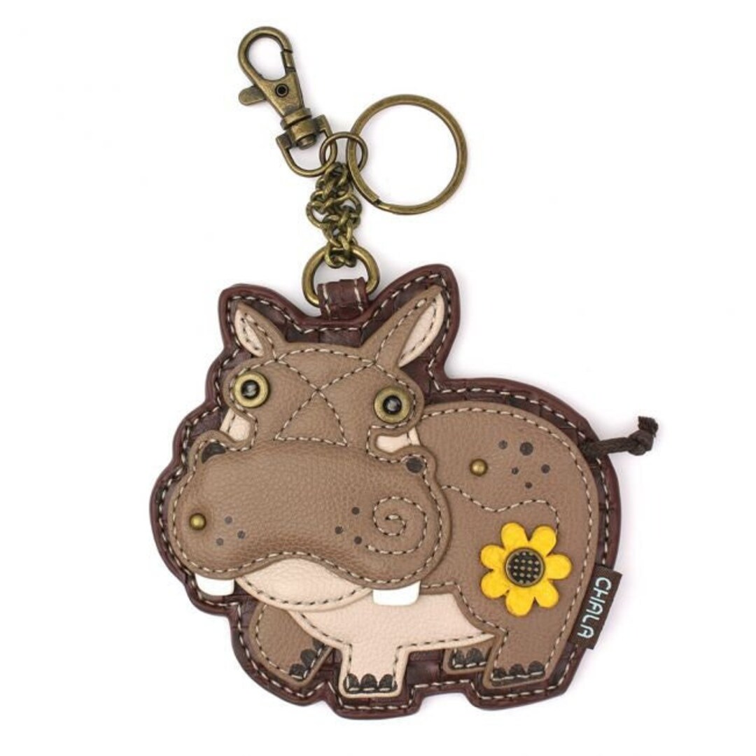 Hippo Keychain / Coin Purse Hippo FOB Handbag Purse Etsy