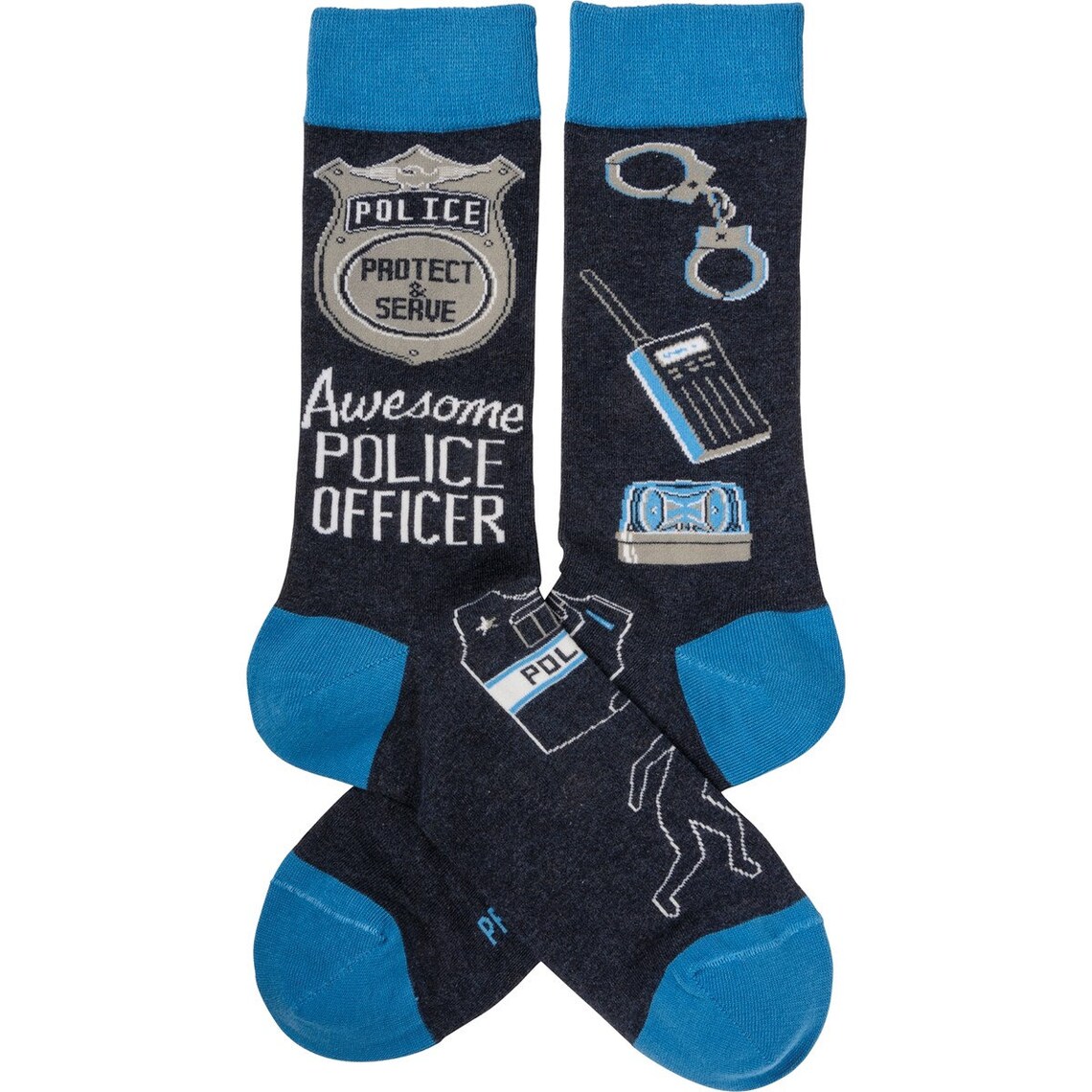 Police Officer Socks Cop Socks Gift for Cop Soft Etsy