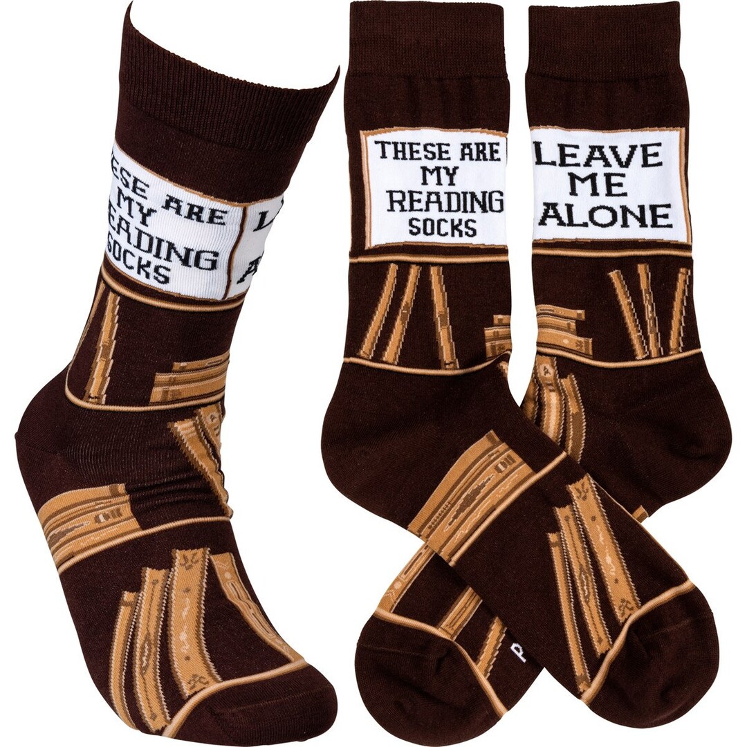 These Are My Reading Socks Soft, Comfortable, Casual Socks. Socks for