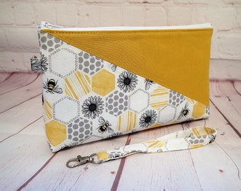 Kent Clutch Bag sewing pattern, wristlet zipper pouch pdf download