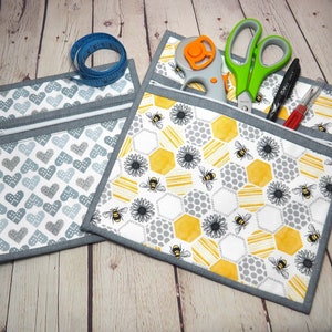 Canterbury Zipper Pouch sewing pattern in 2 sizes - written instructions option - PDF sewing pattern for beginners