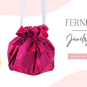 Ferndown Jewelry Pouch sewing pattern, drawstring bag to sew PDF image 9