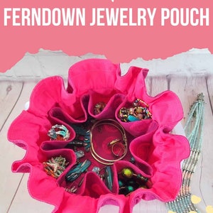 Ferndown Jewelry Pouch sewing pattern, drawstring bag to sew PDF image 10