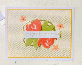 Coral and Yellow Floral