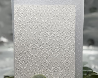 Diamond Damask 2D Embossing Folder