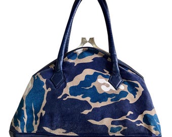 Vintage Vivienne Westwood Argyle Plaid Boston Bag With Orb in