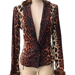 Rare Vintage Christian Dior Boutique John Galliano Wool Fur