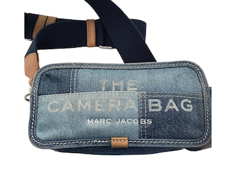 The Camera Bag by The Marc Jacobs, denim Camera Bag, patchwork denim Camera Bag