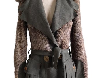 John galliano ノーカラー ジャケット y2k Dior Christian Dior Galliano 2006 Runway Lamb Leather Jacket - Etsy