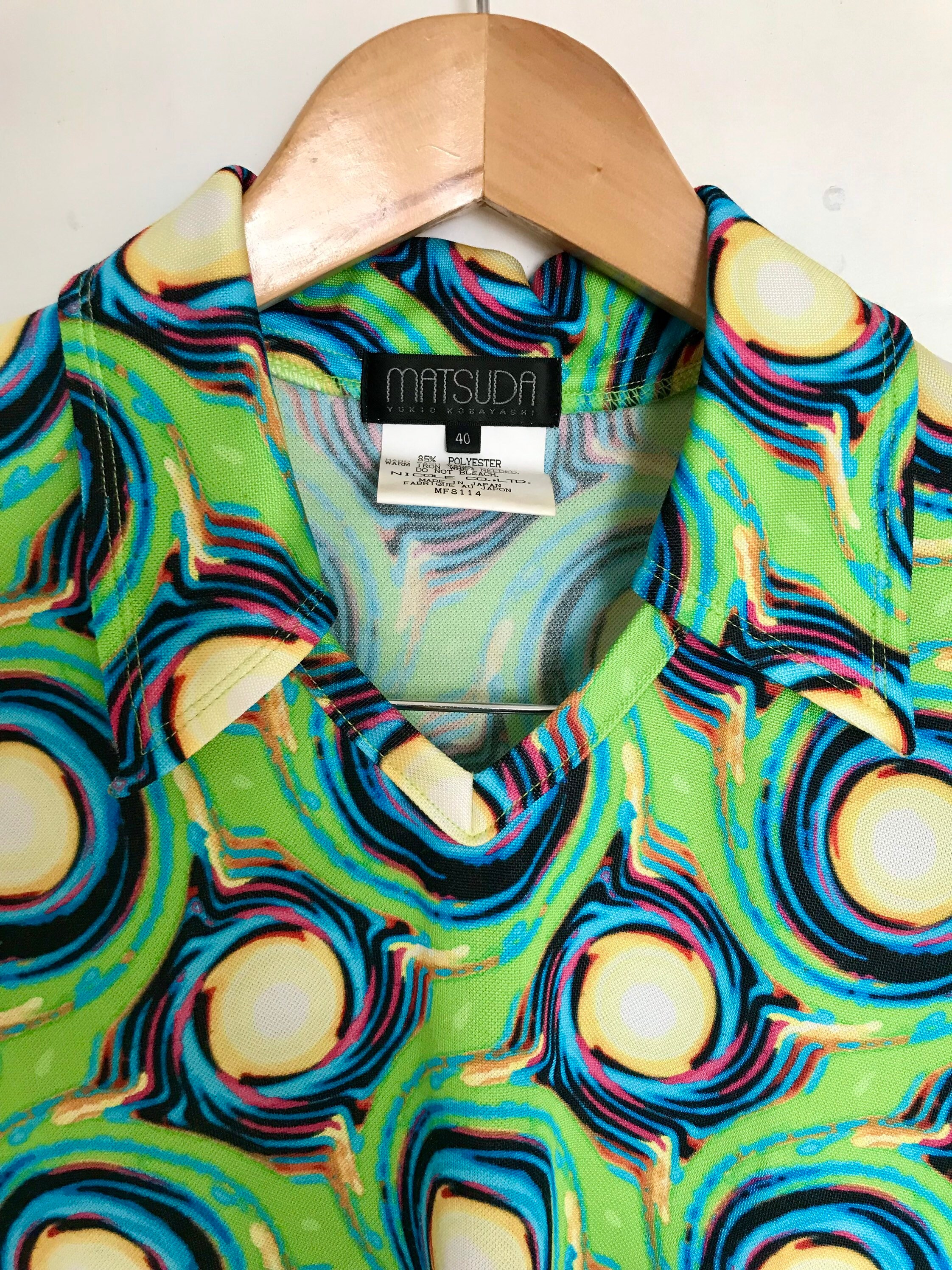 Matsuda Nicole Acid Green T Shirt, Matsuda Yukio Kobayashi T Shirt 