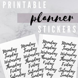 Printable Planner Stickers, Printable Planner, Planner Stickers, Digital Stickers,