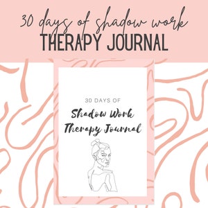 Shadow Work Therapy Journal, Mental Health, Depression, Anxiety, Therapy Journal, Home Management, Counseling Binder, Planner, Printable