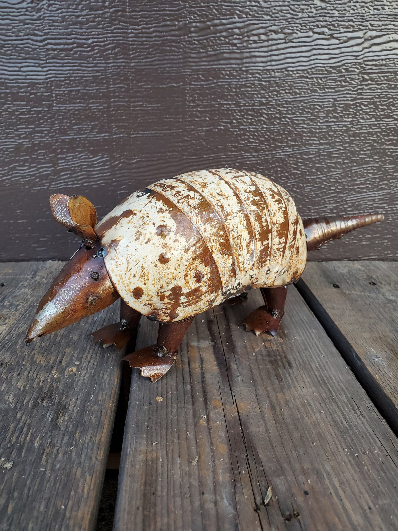 10 Armadillo Rustic Metal Art Farmhouse Art Yard Art Etsy