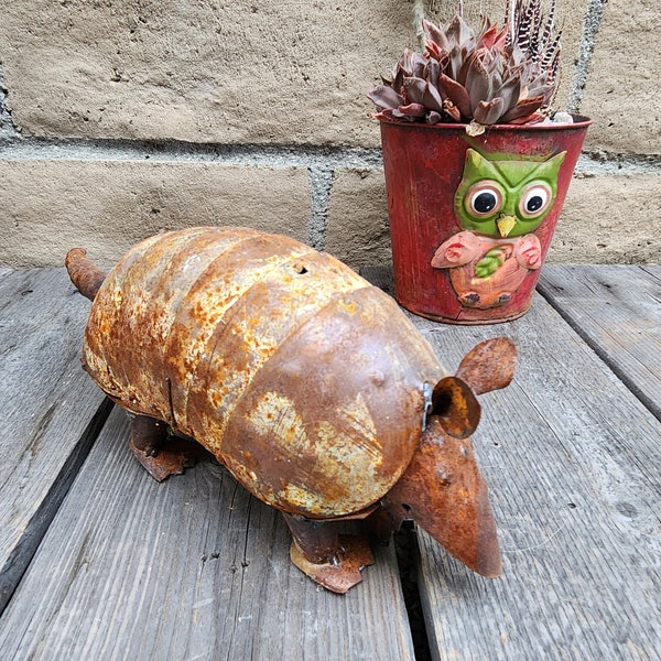 Recycled Metal Yard Art Etsy