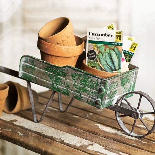 Farmhouse Wheelbarrow Caddy Etsy