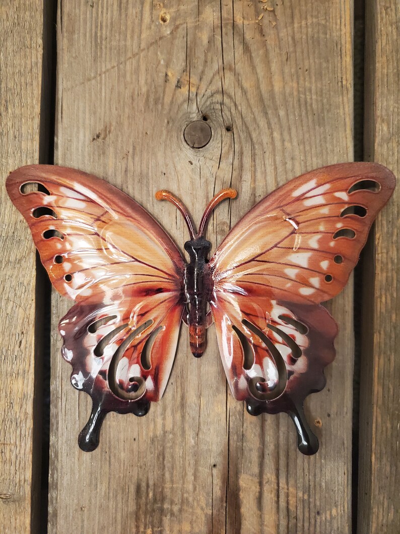 Metal Butterfly Yard Art Wall Decor CHOOSE Color & Size Etsy