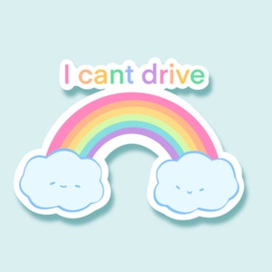 Eu não posso dirigir, sou gay, adesivo