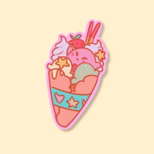 Kirby Crepe Sticker